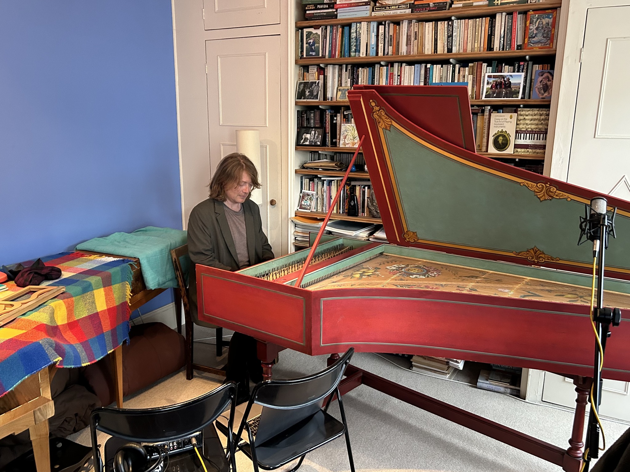 Häxan With Live Score By Nick Carlisle: Nick recording harpsichord for the track "The Scourge", taken from the album "Häxan - A Soundtrack".