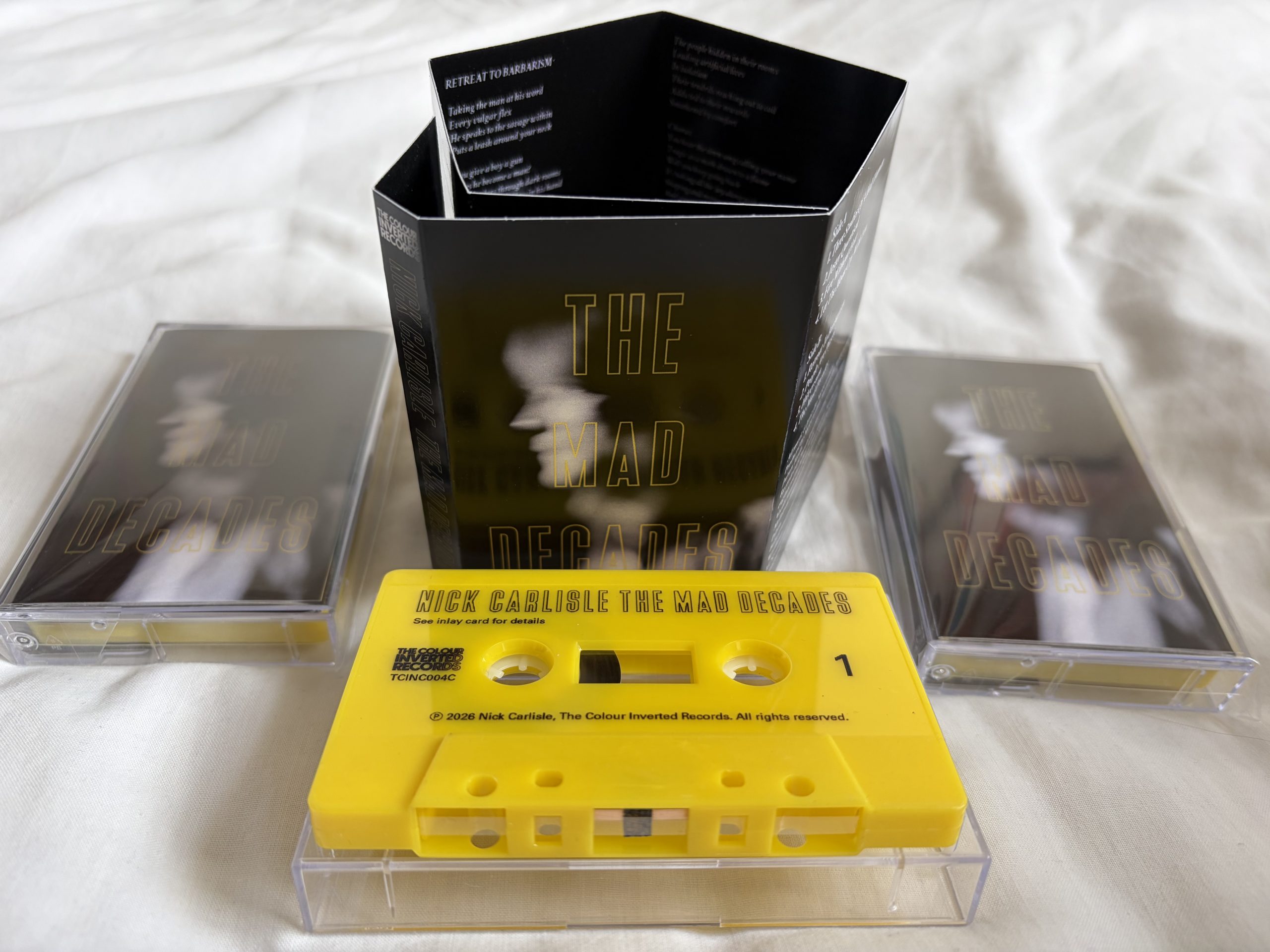 Nick Carlisle - The Mad Decades album, Cassette edition