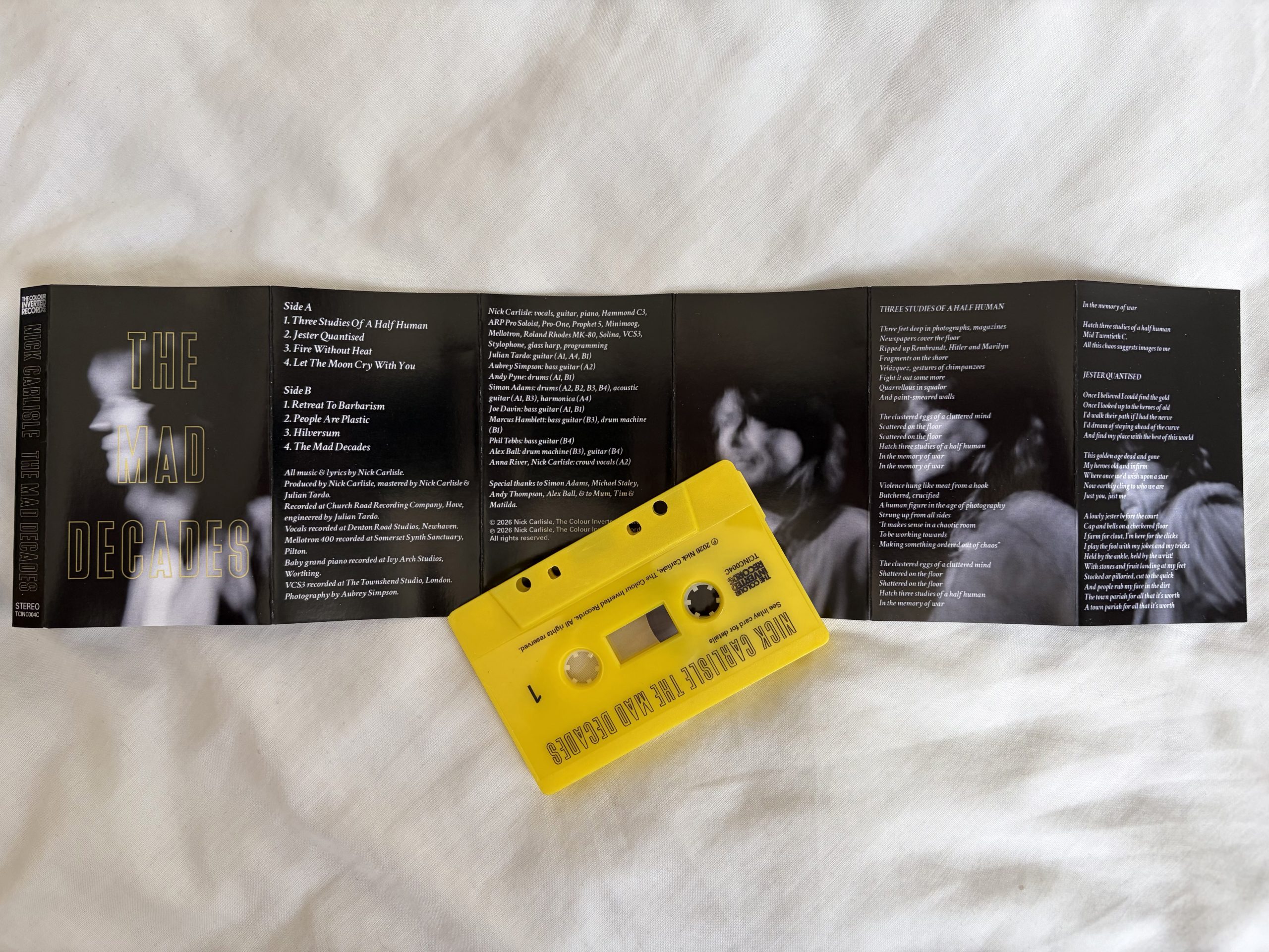 Nick Carlisle - The Mad Decades album, Cassette edition