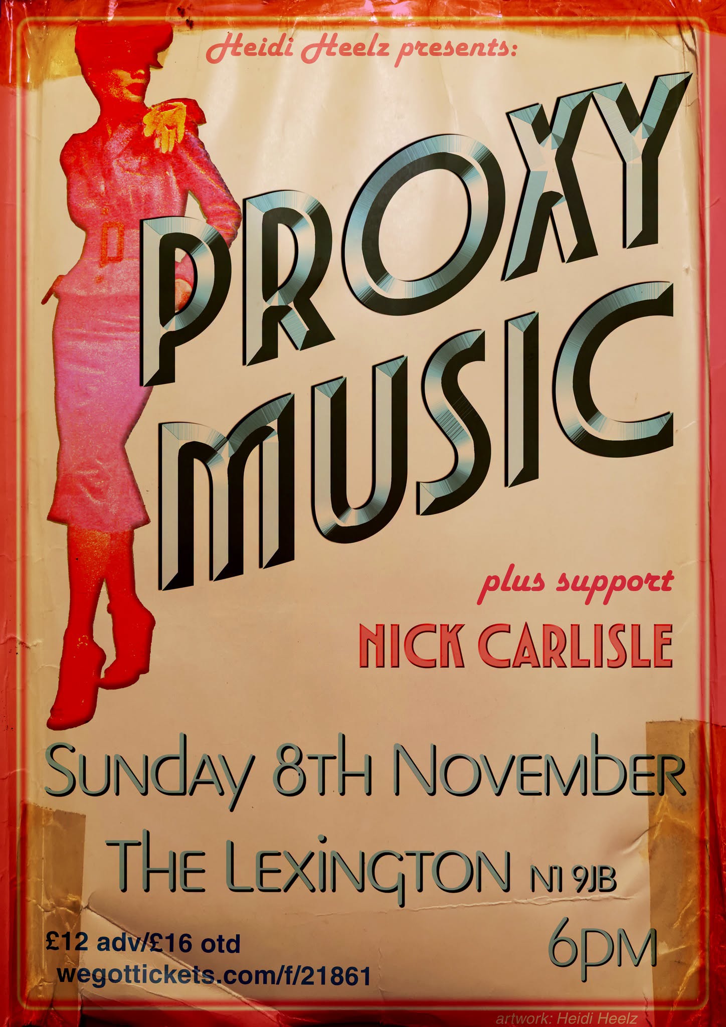 Proxy Music + Nick Carlisle at The Lexington, London, 8th November 2026.